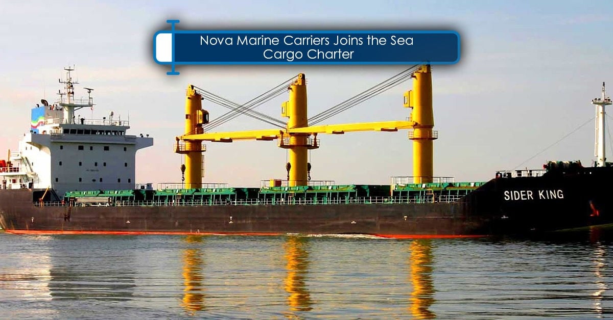 Nova Marine Carriers Joins the Sea Cargo Charter - tnmservices